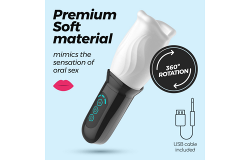 Fellatrix - Rotating Mouth Masturbator - White