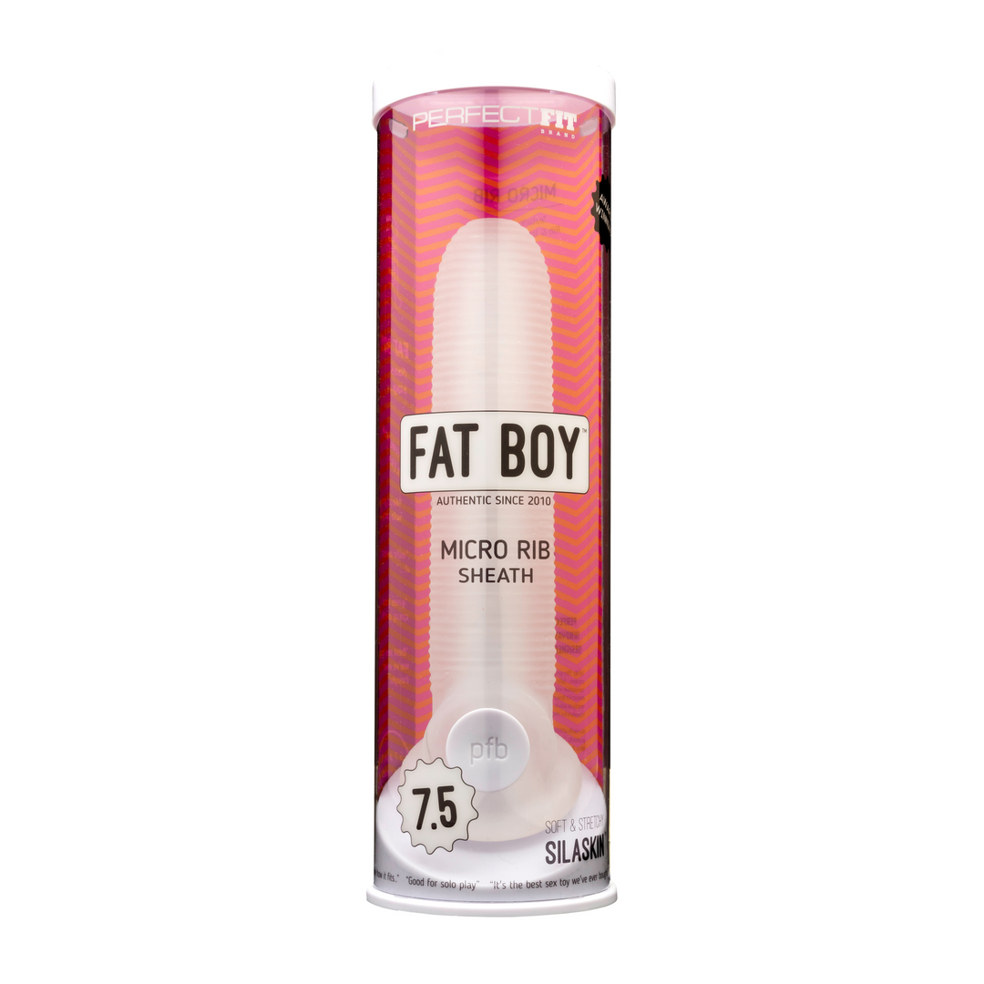 Fat Boy Micro Ribbed Sheath - Comfort & Intense Sensaties