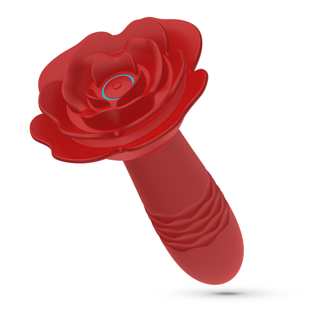Romeo - Anale Rose Plug mit Fernbedienung - Rot