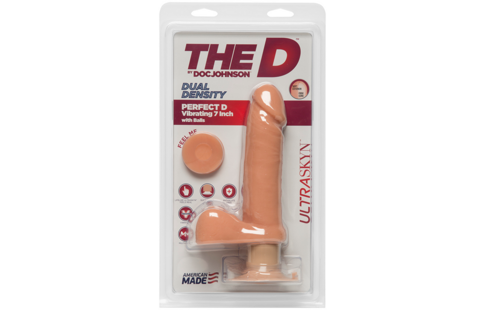 Perfect D - Realistic ULTRASKYN Dildo with Balls - 7 / 18 cm