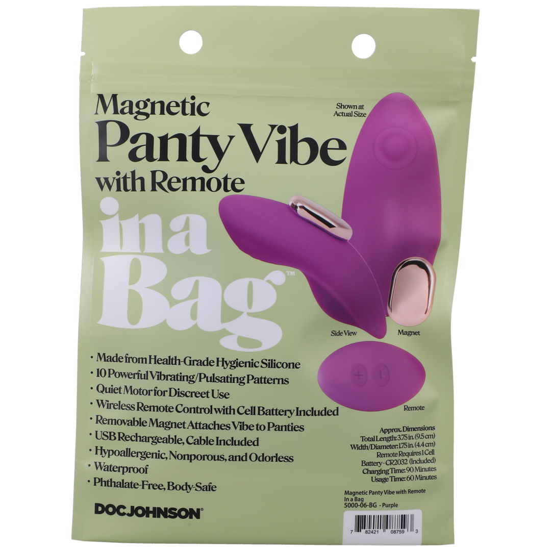 Magnetische Panty-Vibration mit Fernbedienung - Lila