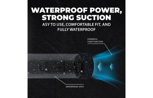 MegaLift - Automatic Waterproof Penis Pump - Black