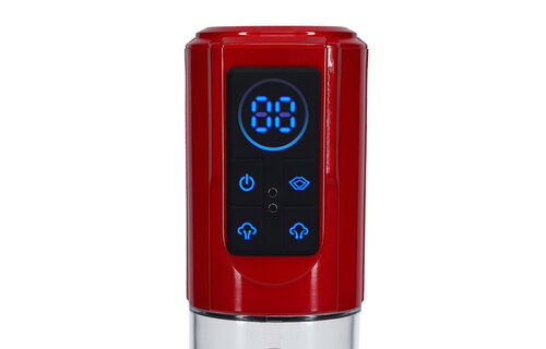 MegaLift Automatische wasserdichte Penispumpe – Metallic-Rot