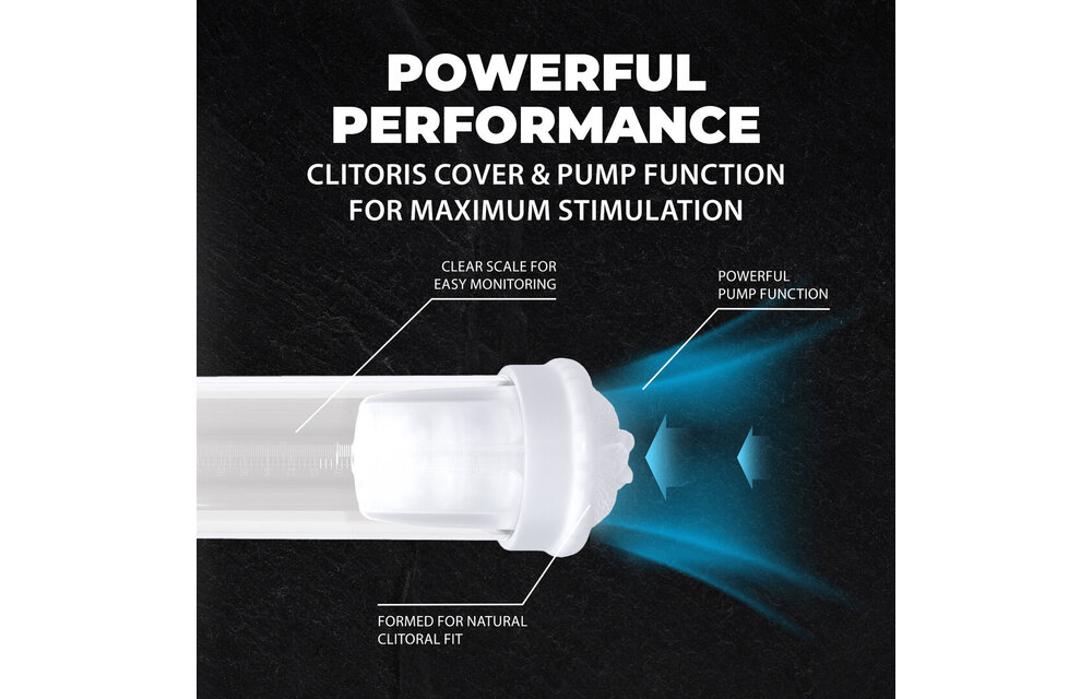 MaxLift - 6 Function Suction Masturbator Pump - Metallic Blue