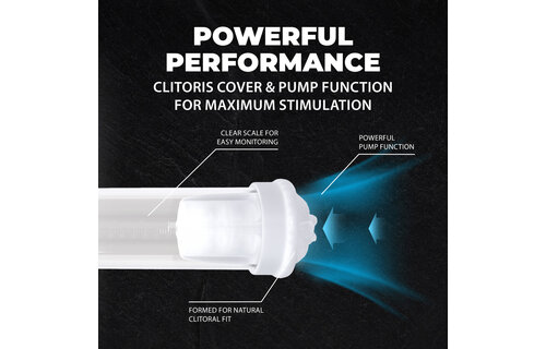 MaxLift - 6 Function Suction Masturbator Pump - Metallic Blue