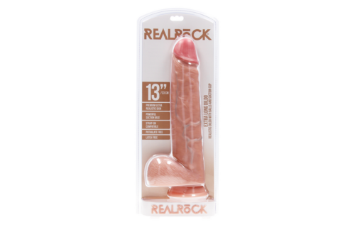 Extra Large Straight mit Hoden 26,7 cm – RealRock PVC-Dildo