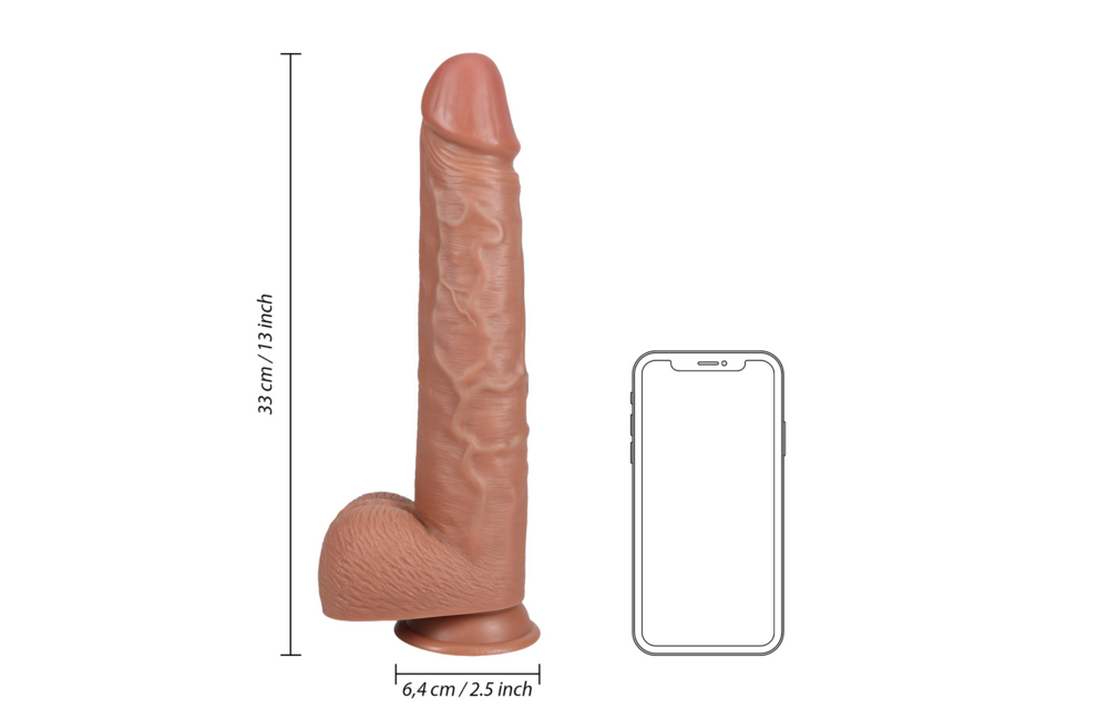 Extra Large Straight with Balls 13 / 33 cm - Tan