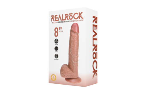 RealRock Vibrierender Dildo 22,8 cm – Realistische Stimulation