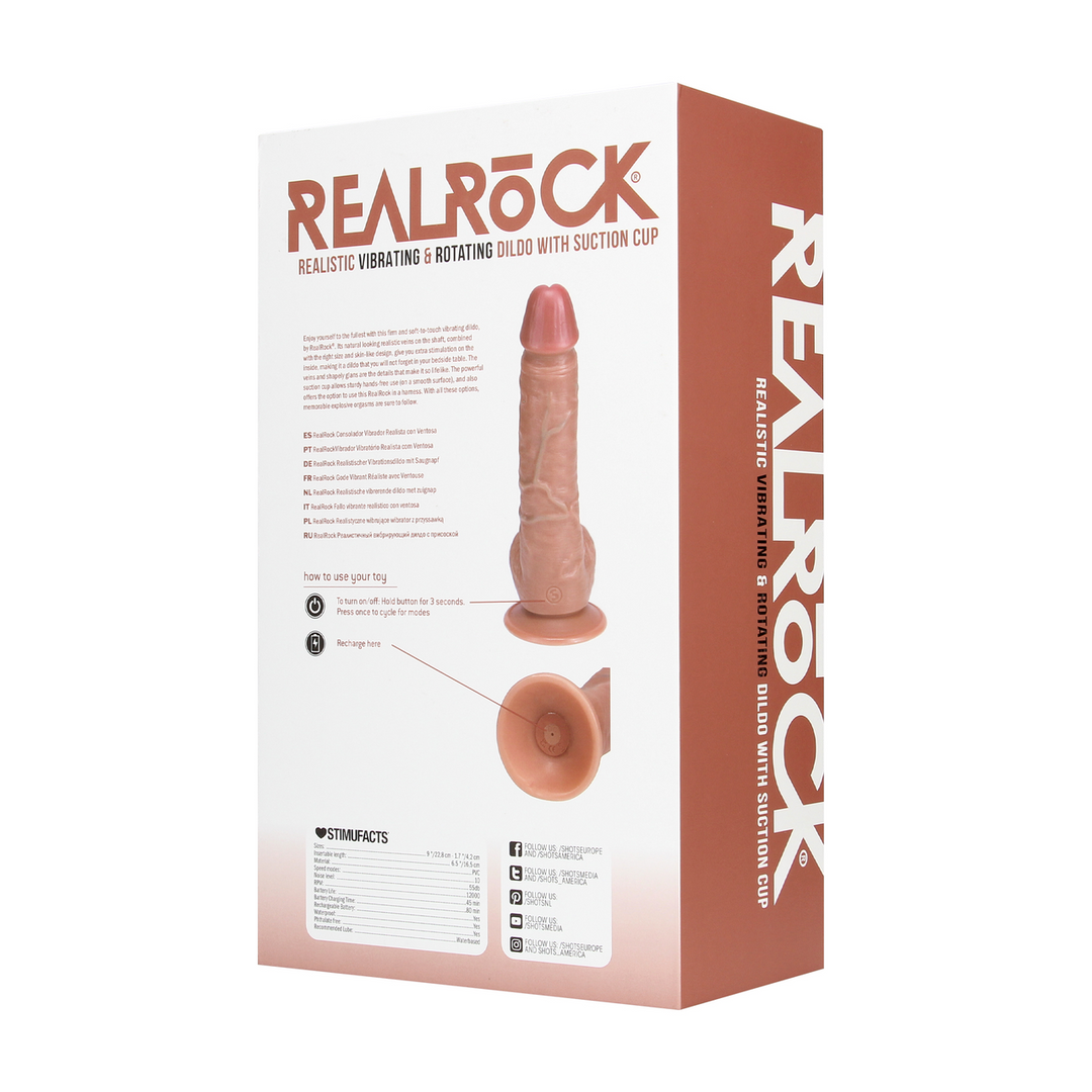 RealRock Vibrerende Dildo 22,8 cm – Realistische Stimulaite