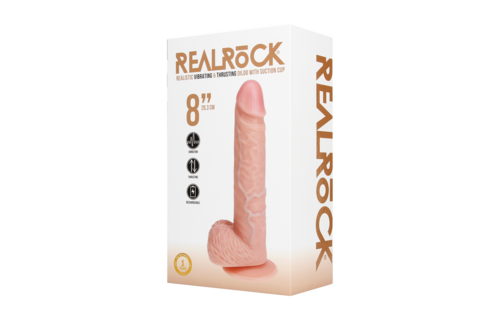 RealRock® Vibrerende Rechte Penis 22,8 cm - Realistisch Genot