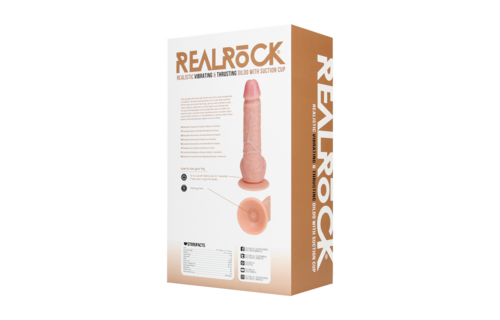 RealRock® Vibrating Straight Penis 22.8 cm - Realistic Pleasure