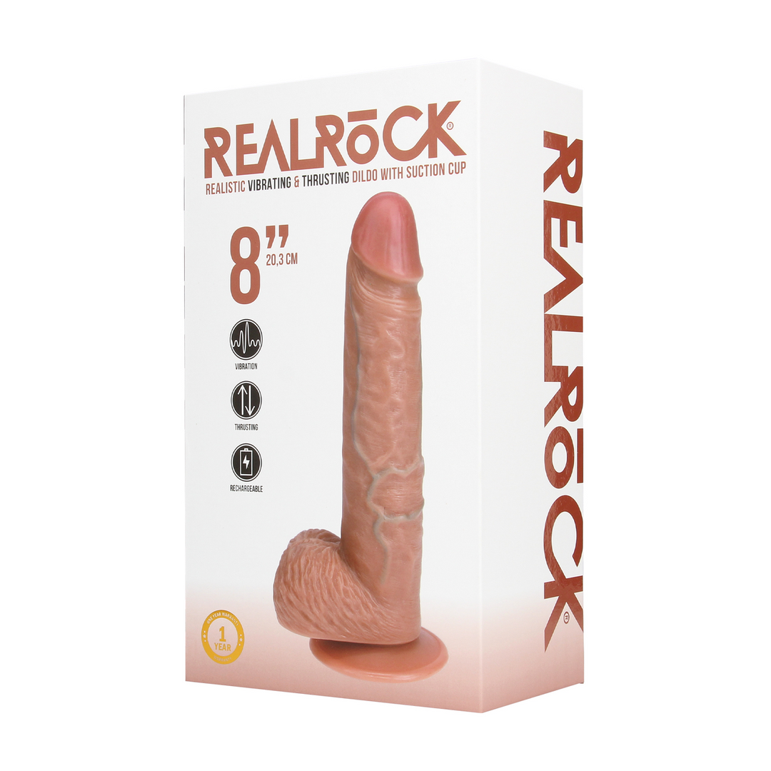 RealRock® Vibrating Dildo 22.8 cm - Realistic & Strong