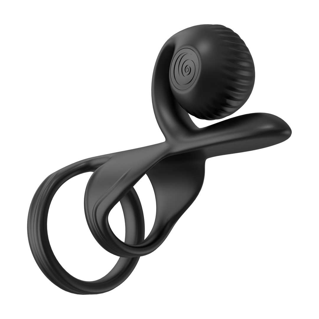 JOVI Dubbele Koppelringstimulator Zwart | Intens Koppelplezier