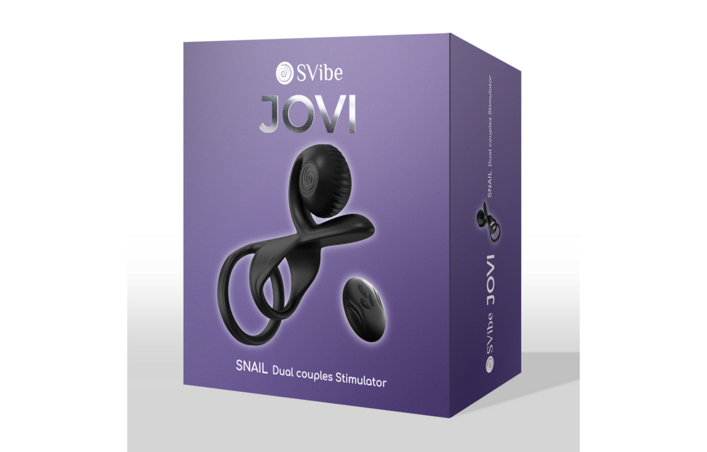 JOVI Double Couple Ring Stimulator Black | Intense Couple Pleasure