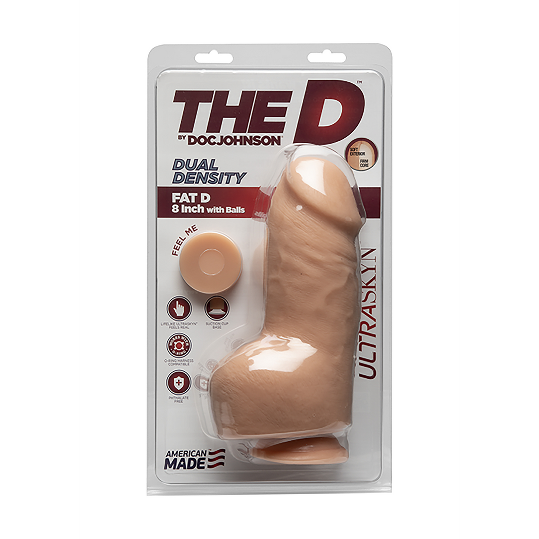 Fat D 20,3 cm ULTRASKYN Dildo Met Ballen – Realistisch & Sterk