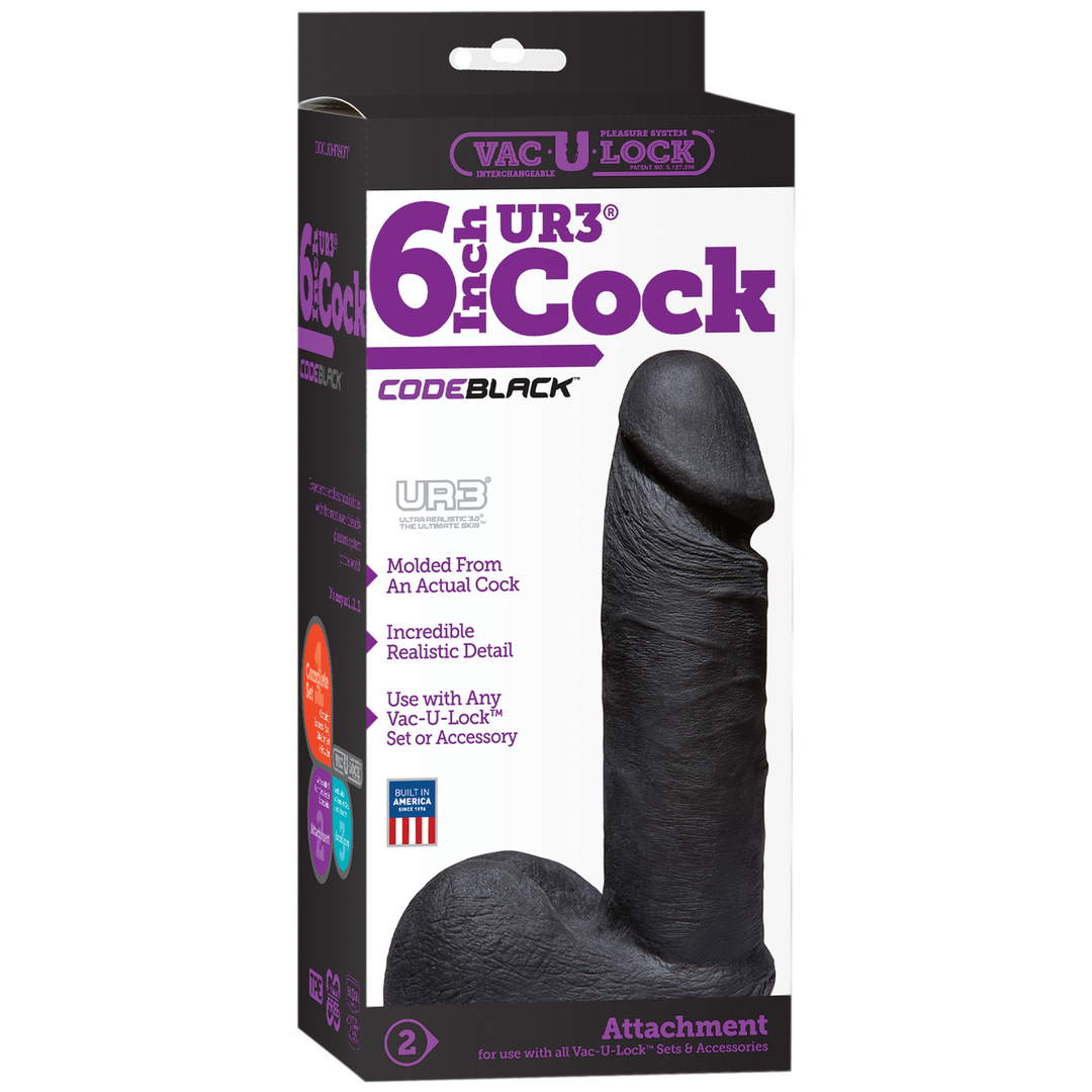 CodeBlack ULTRASKYN Dildo 18 cm - Realistic & Safe TPE