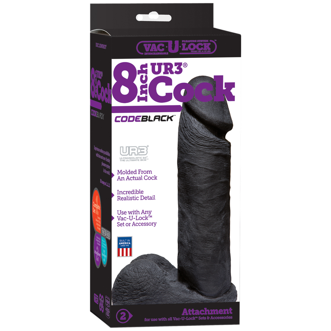 CodeBlack ULTRASKYN Dildo 20.6 cm - Super Realistic & Safe