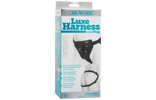 Platinum Luxury Harness with Plug 69" – Comfort & Style
