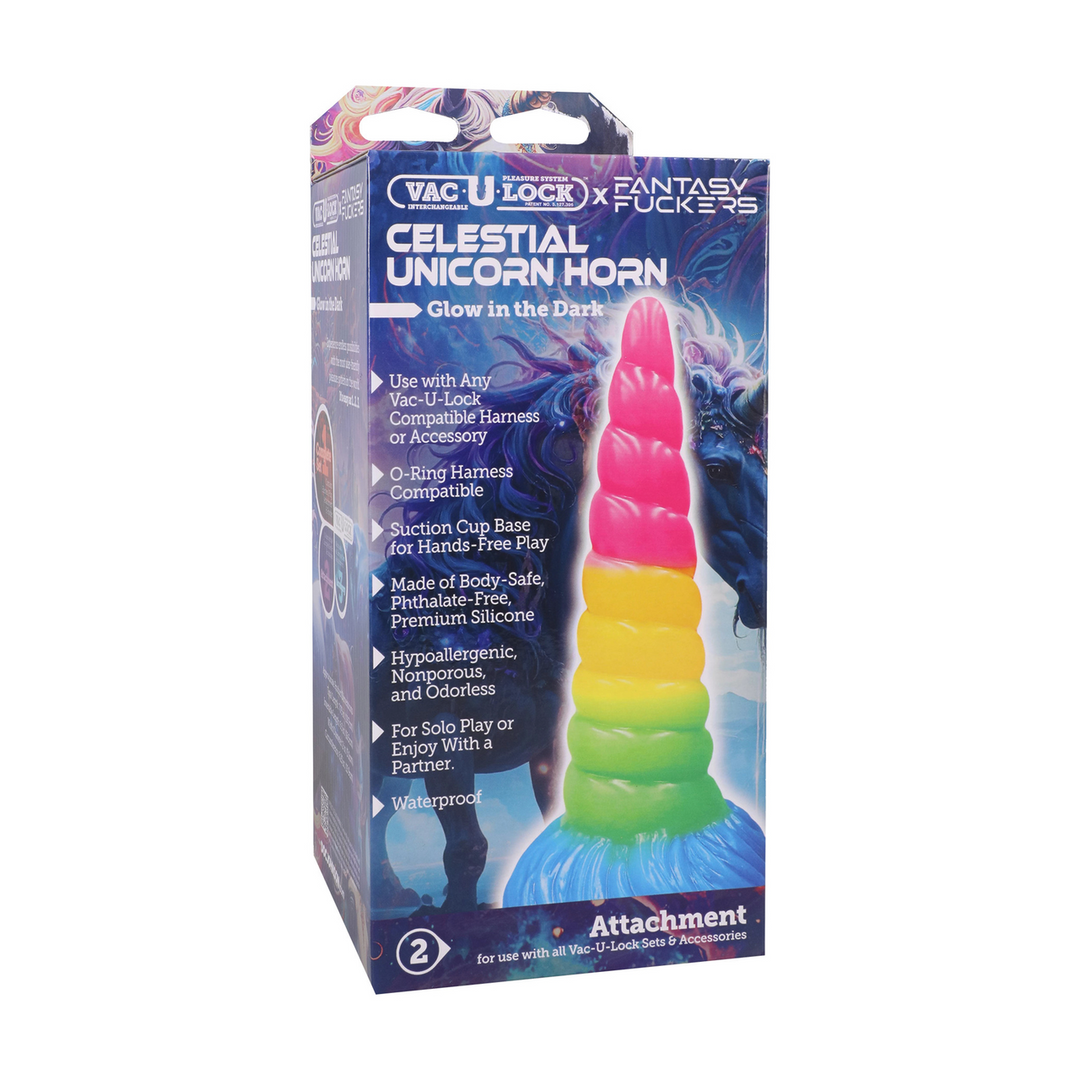 Fantasy Fuckers Heavenly Unicorn Horn 19.6 cm - Glow Multicolour