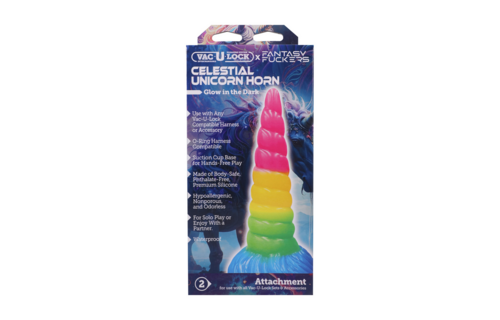 Fantasy Fuckers Heavenly Unicorn Horn 19.6 cm - Glow Multicolour