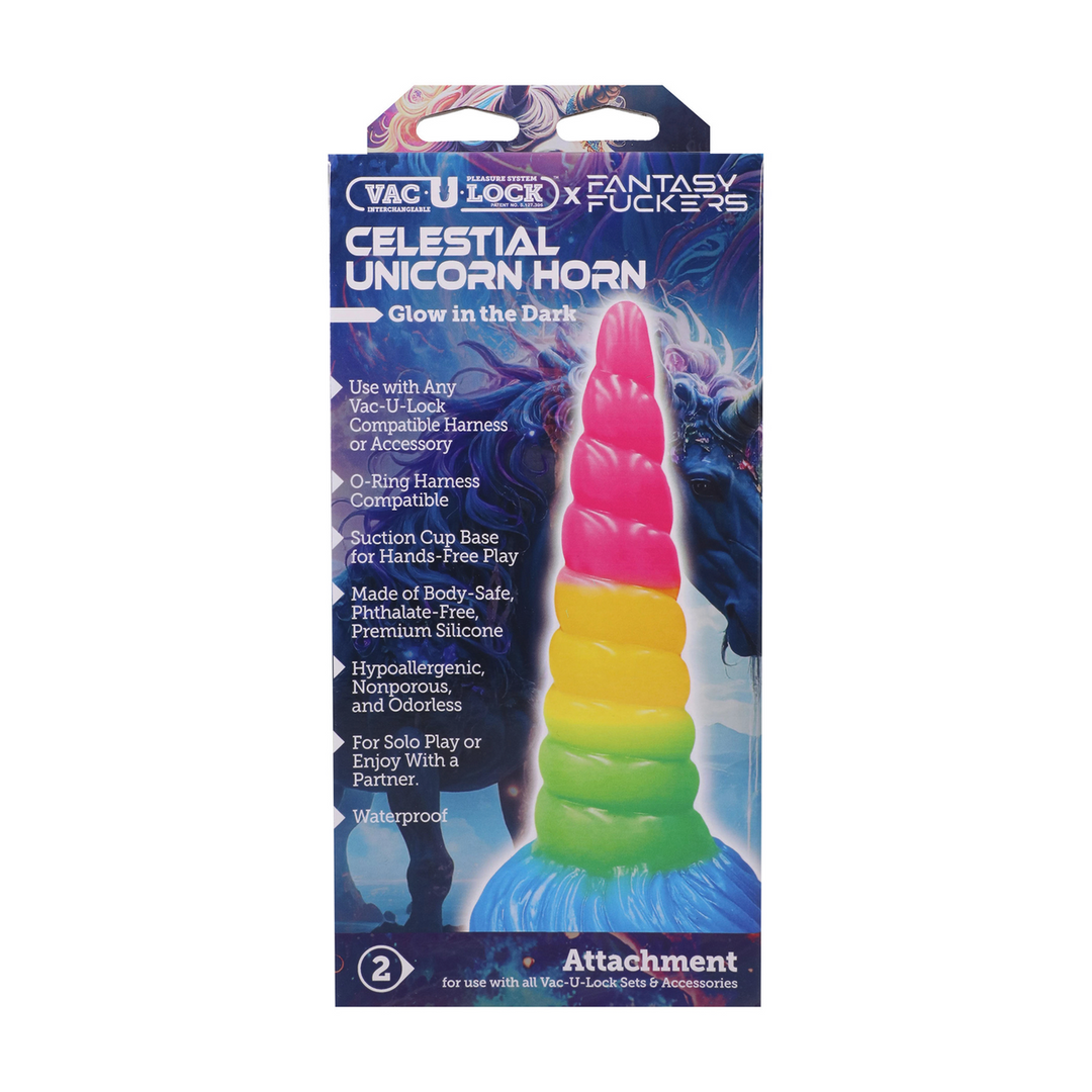 Fantasy Fuckers Hemelse Eenhoorn Hoorn 19,6 cm - Glow Multicolor