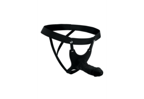 SM Hohl-Silikon-Dildo Strap-On 26 cm – Vergrößert & verlängert