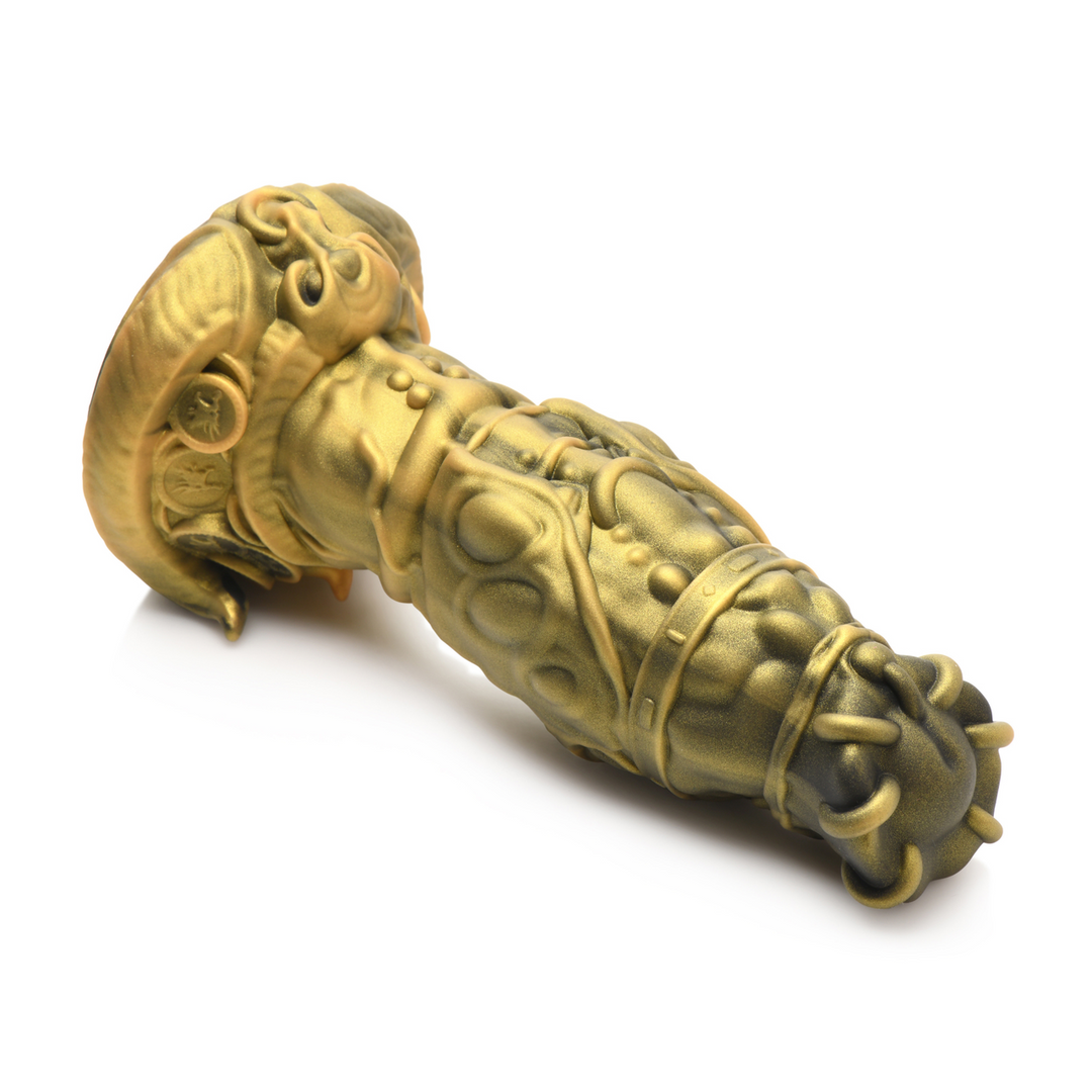 King Minotaur Siliconen Dildo 23,6 cm - Luxe Goudkleurig