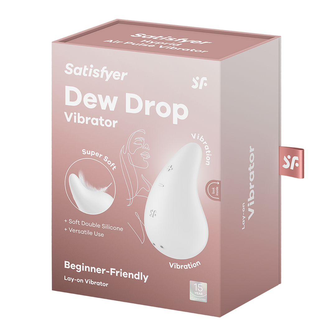 Dew Drop Lay-on Vibrator Weiß – Sicheres & intensives Vergnügen