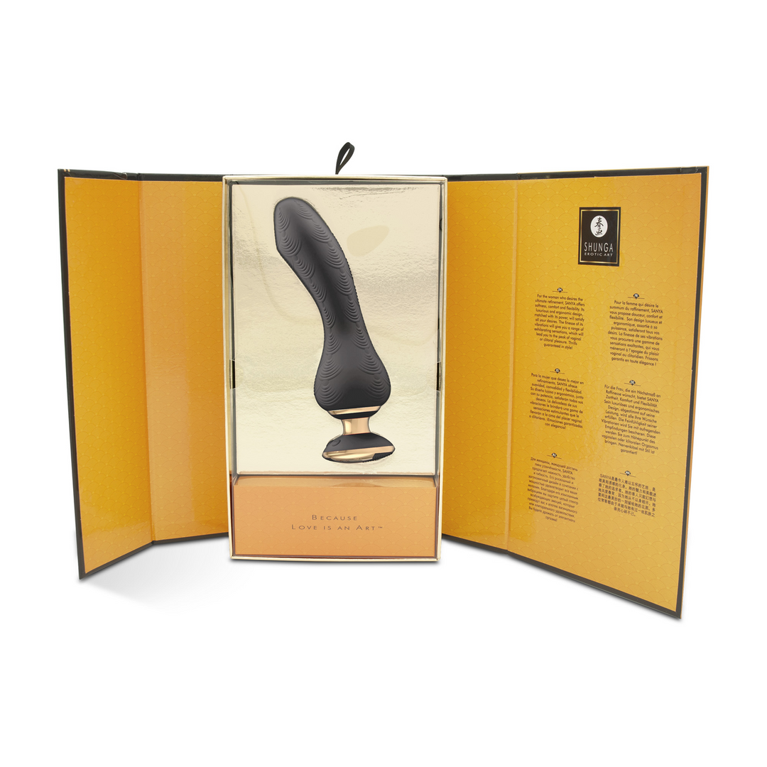 SANYA Schwarzer Vibrator – Luxuriöses, ergonomisches & kraftvolles Vergnügen