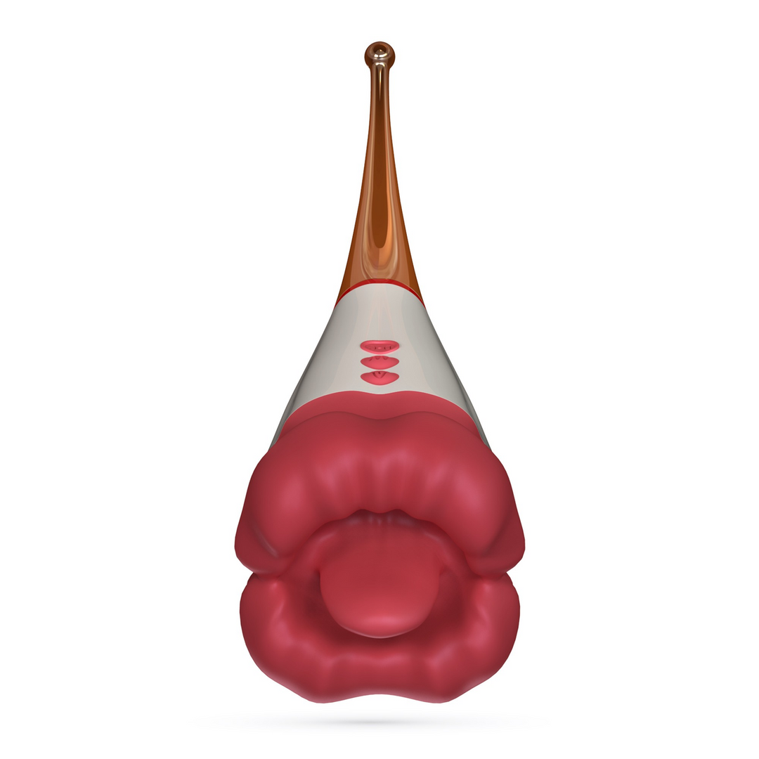 Jagger Rot – Leckender Doppelstimulator | 10 Vibrationsstufen