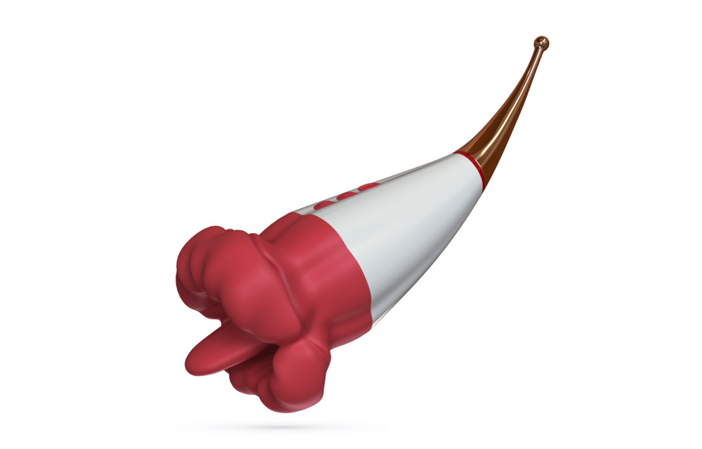 Jagger - Lickende Dubbele Stimulator - Rood