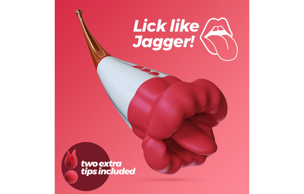 Jagger Red - Licking Double Stimulator | 10 Vibration Settings