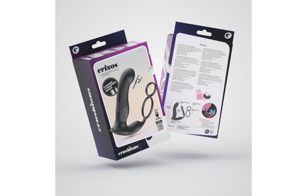 Erixos Vibrerende Prostaatstimulator Zwart | Intens Genot