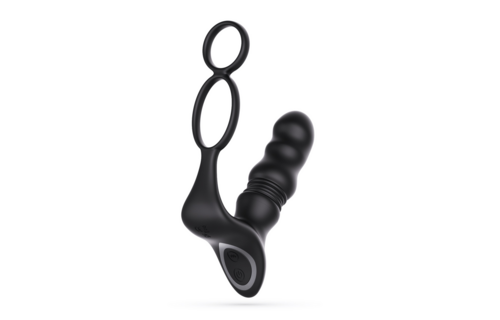 Crixus Vibrerende Prostaatstimulator met Cockring – Zwart