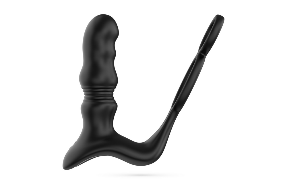 Crixus Vibrerende Prostaatstimulator met Cockring – Zwart