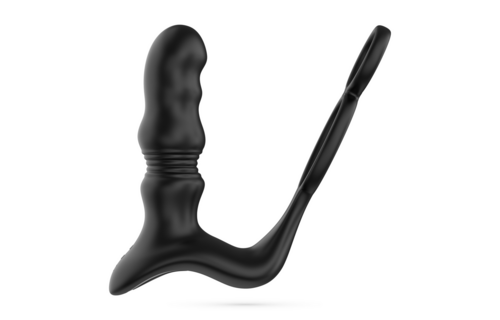 Crixus Vibrerende Prostaatstimulator met Cockring – Zwart