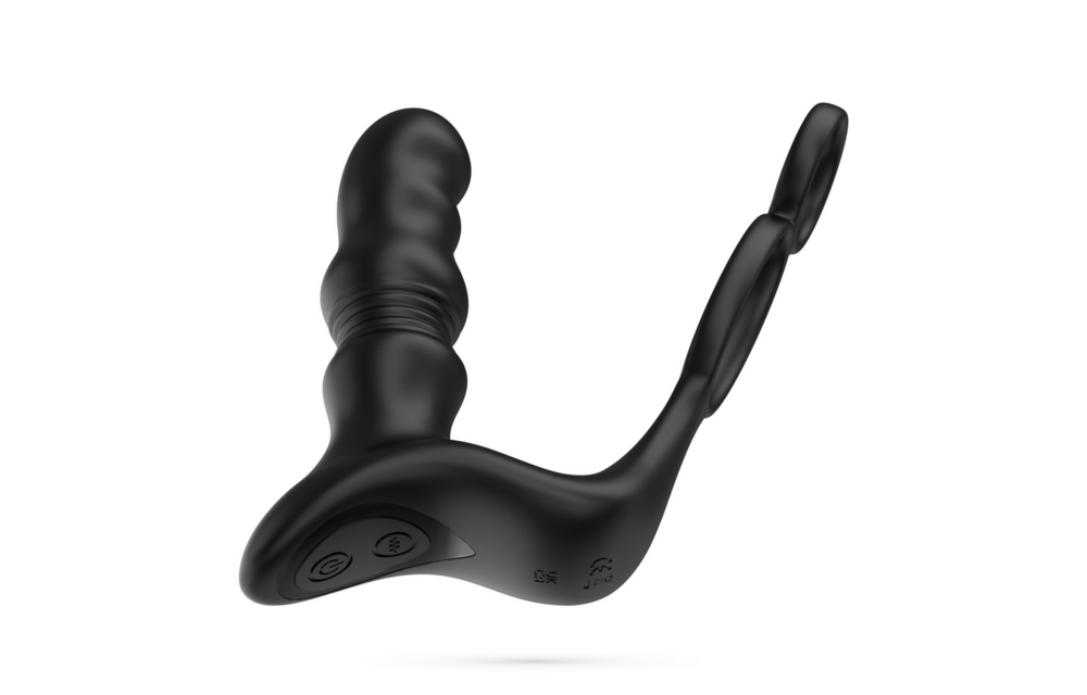 Crixus Vibrerende Prostaatstimulator met Cockring – Zwart