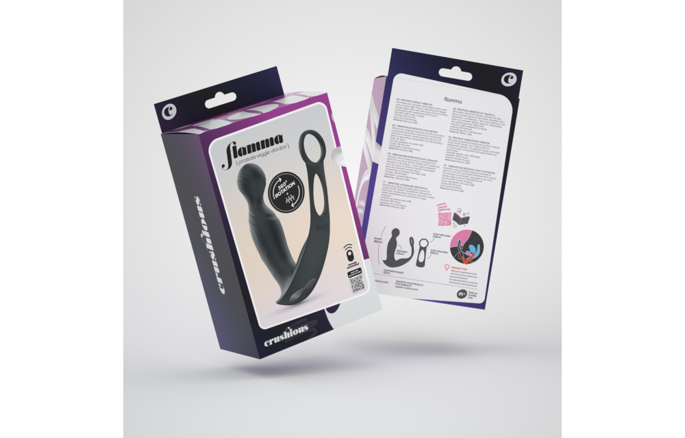 Flamma Prostata-Stimulator mit Cockring & Fernbedienung