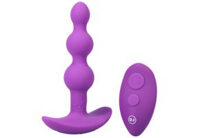 Beaded Vibe 13,7 cm – Silikon-Analplug mit Fernbedienung