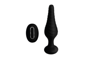 Silikon-Vibrations-Analplug 14,6 cm mit Fernbedienung