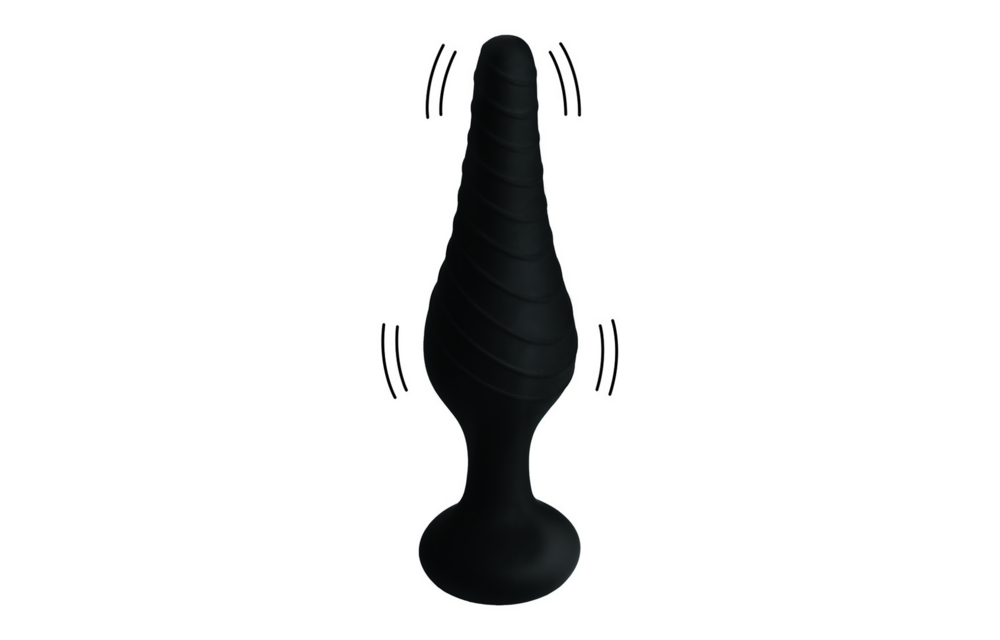 Silicone Vibrating Anal Plug 14.6 cm with Remote Control