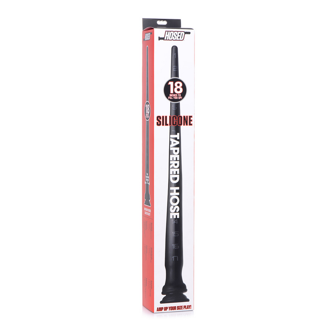 Taps Toelopende Siliconen Slang 46 cm - Intens Pulserend Genot