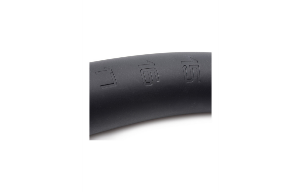 Taps Toelopende Siliconen Slang 46 cm - Intens Pulserend Genot