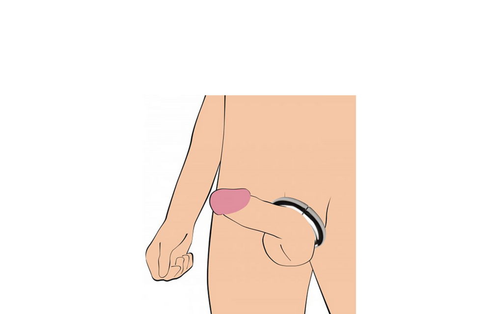 Mega Magnetize - Edelstahl Magnetischer Cockring - 2 / 4,4 cm