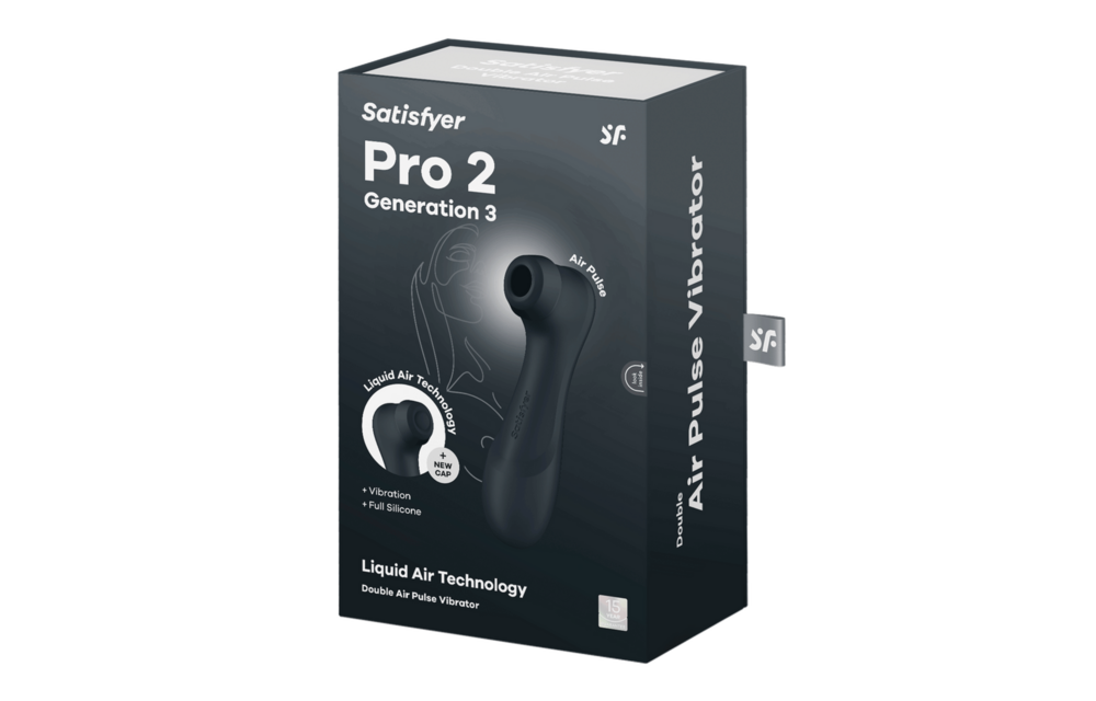 Pro 2 Gen 3 Dubbele Luchtpuls Vibrator - Satisfyer Zwart