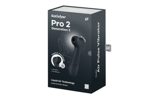 Pro 2 Gen 3 Dubbele Luchtpuls Vibrator - Satisfyer Zwart