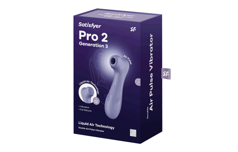 Pro 2 Generatie 3 - Double Air Pulse Vibrator - Liquid Air - Lila
