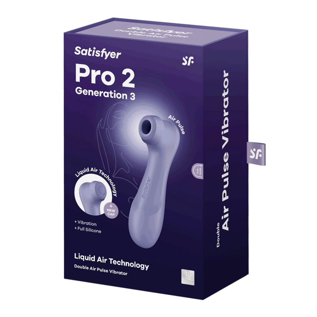 Pro 2 Gen 3 Doppel-Luftpuls-Vibrator Violett – Satisfyer