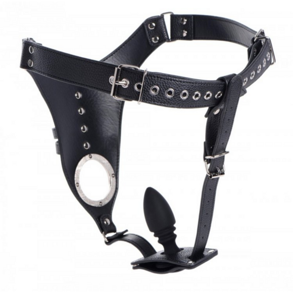 Crucifixion Harness for Men 44 cm + Silicone Butt Plug