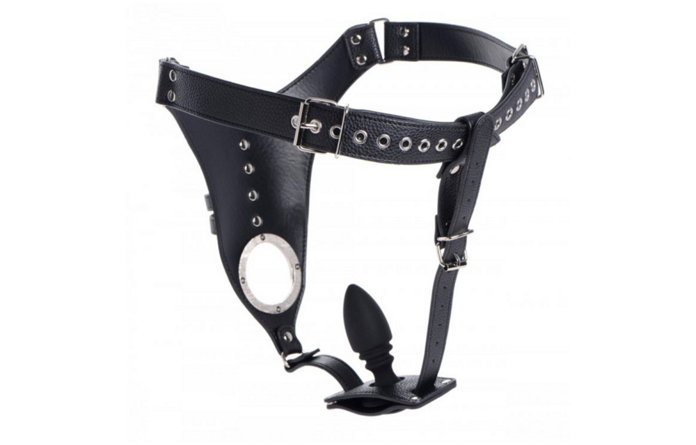 Crucifixion Harness for Men 44 cm + Silicone Butt Plug